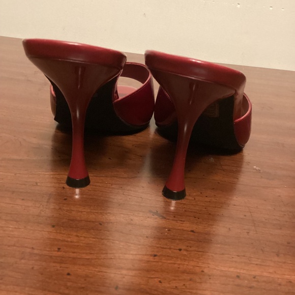 JEFFREY CAMPBELL KITTY HEEL SLIP ON SANDALS - Picture 4 of 13